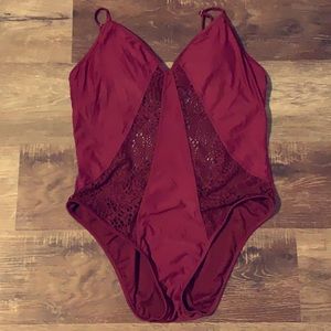 Red Target Swimsuit One Peice